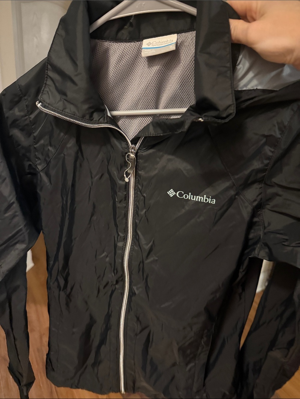 Columbia Black Lightweight Rain Jacket